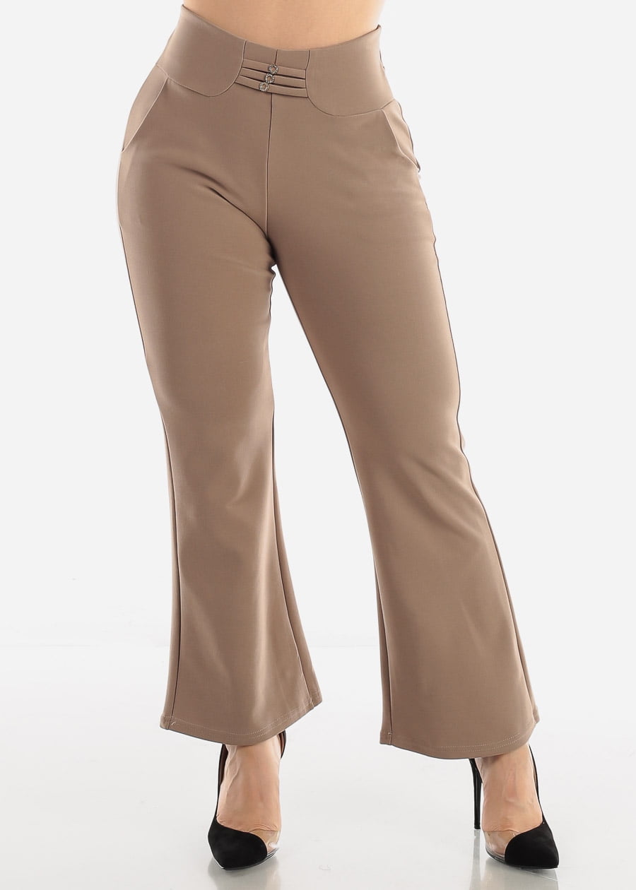 Moda Xpress Women Juniors Khaki Ankle 