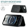 thumbnail image 5 of Dteck for iPhone 16e 6.1" Wallet Case with Card Holder, 2 In 1 PU Leather Zipper Pocket Credit Slots Kickstand Shockproof Phone Cover for Women Men,Black, 5 of 7