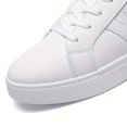 thumbnail image 4 of YIWUDCTOY Comfy Men‘s Plus Size Solid Lace Up Skate Shoes: Stylish Sneakers Perfect for Outdoor Activities and Comfort, 4 of 6