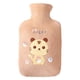 thumbnail image 1 of Bolsa de botella de agua caliente de felpa linda Yinane Llenado de agua Compresa cálida engrosada Calentador de cama de regalo de suave para mano Cintura Marrón 1000ml, 1 of 2