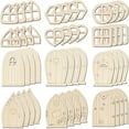thumbnail image 1 of 48 Pcs Kit de Bricolage Porte de Jardin en Bois Porte de Fée Porte de Fée Mini Porte Vierge, 1 of 7
