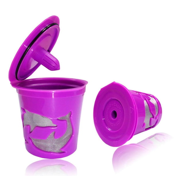 Filtro de cápsula de café taza de filtro ecológica para utensilios de cocina para el hogar (púrpura)
