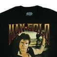 thumbnail image 3 of Star Wars T-Shirt Men's Han Solo Photo Character Design Adult Graphic Print Tee, 3 of 5