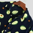 thumbnail image 6 of JINMGG Mens Tops under $5,Mens Funny Printed Turn Down Collar Short Sleeve Casual Shirts,Black M, 6 of 7
