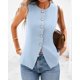 thumbnail image 5 of Chaleco BTFBM Blazer de verano sin mangas para mujer azul claro XXL, 5 of 6