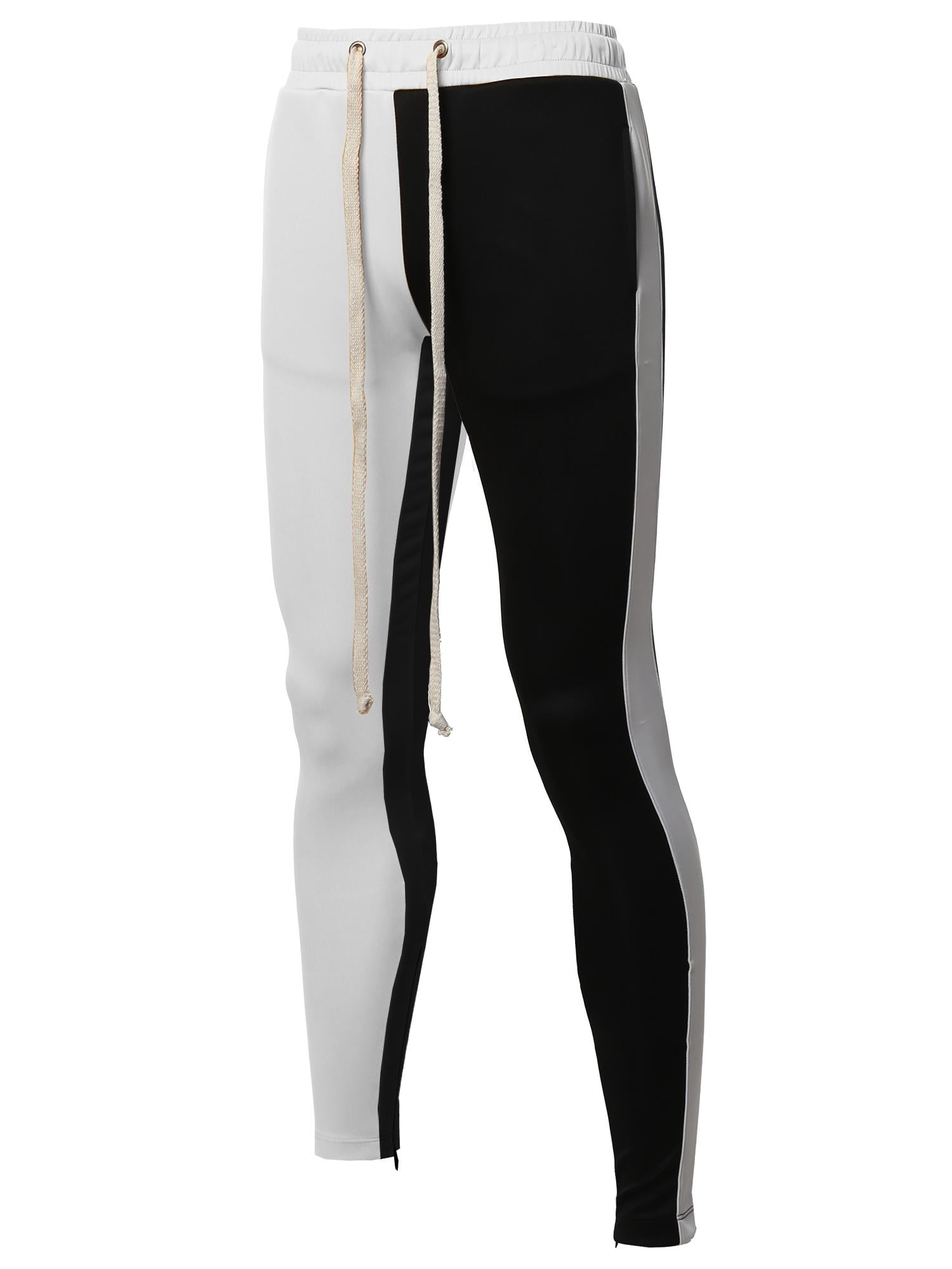 two color track pants