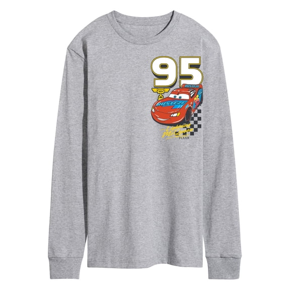 Cars - Lightning McQueen Race - Men's Long Sleeve Graphic T-Shirt