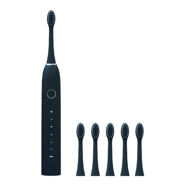 Yhmxh Cepillo de dientes - Cepillo de dientes con 6 cabezales - 6 modos de limpieza - Resistencia al agua IPX7 - Cepillo de dientes recientemente mejorado - Mayor vida útil - Carga más rápida