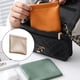 thumbnail image 3 of Yuarrent Bolsa de cuero portátil impermeable multiusos bolsillo pequeño conveniente delicado Mini bolso monedero almacenamiento niñas Almacenamiento y organización del hogar Caqui Yuarrent HA076776-01, 3 of 6