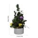 thumbnail image 3 of Mini adorno de árbol de Navidad de 7,9 pulgadas - Pequeño árbol de plástico rojo y morado para decoración de escritorio, salón y dormitorio, 3 of 6