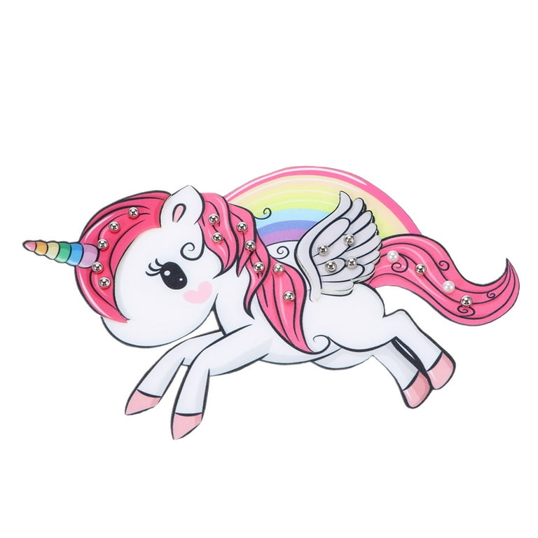 Rainbow Unicorn Iron on Patches, Cute Embroidered Patch, Kids Sew on Patch  