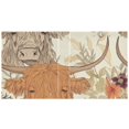thumbnail image 2 of Cows Flowers Leaves Green 3 Ring Binders 1.5 inch Hardcover File Folders with Interior Pockets A4 Size Organizer for School Office Hospital, 2 of 8