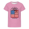thumbnail image 4 of Tfken 4Th Of July Summer Shirts T-Shirts For Boys Kids 250Th Anniversary America Independence Day Short Sleeve Tops Patriotic Letter Print Teen Casual T Shirts Size 2-3 Years Pink, 4 of 4