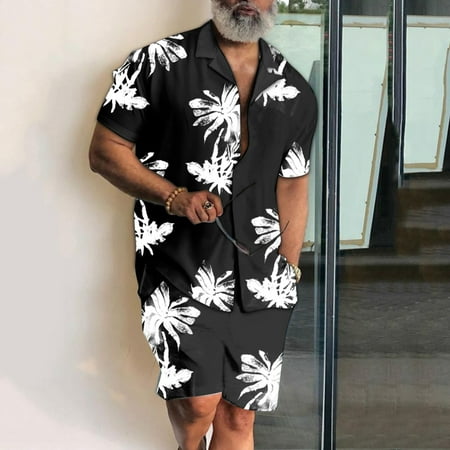 

Medcursor Size Suit Pajamas Fitness Outdoor Clothes Summer AndHome Large Men s Two-Piece Men Suits & Sets