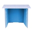 thumbnail image 1 of Bunblic Housse de Bureau Insonorisée Cabine d'Enregistrement Vocal Compacte Réduisant le Bruit Robuste Portable pour Studio d'Enregistrement Musical Podcasting Bleu 80cm, 1 of 8