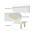 thumbnail image 3 of Dresser for Bedroom,Modern 3 Drawer Dresser with Gold Handle,Wood Chest of Drawers for Living Room Hallway,Entryway,White, 3 of 7