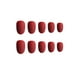 thumbnail image 1 of Qarigey 24 piezas de prensa mate de cabeza redonda pequeña en las uñas DIY uñas acrílicas artificiales Juegos de manicura 2vino tinto, 1 of 4
