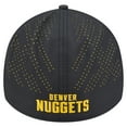 thumbnail image 4 of Men's New Era Black Denver Nuggets Night 39THIRTY Flex Hat, 4 of 5