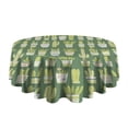thumbnail image 5 of Design Pattern Round Tablecloth 60 Inch – Waterproof Polyester Table Cover with Full Print Design, Wrinkle Resistant & Washable for Kitchen Dining Party Decor, 5 of 6