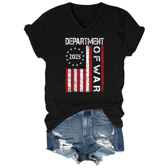 Department Of War Shirt, Department Of War 2025 T-Shirt V-Neck