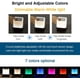 thumbnail image 3 of Lámpara de noche con reloj despertador y altavoz Bluetooth, luz nocturna Bluetooth de alta fidelidad, altavoz LED RGB regulable que cambia de color, luz ambiental inalámbrica (versión mejorada), 3 of 5