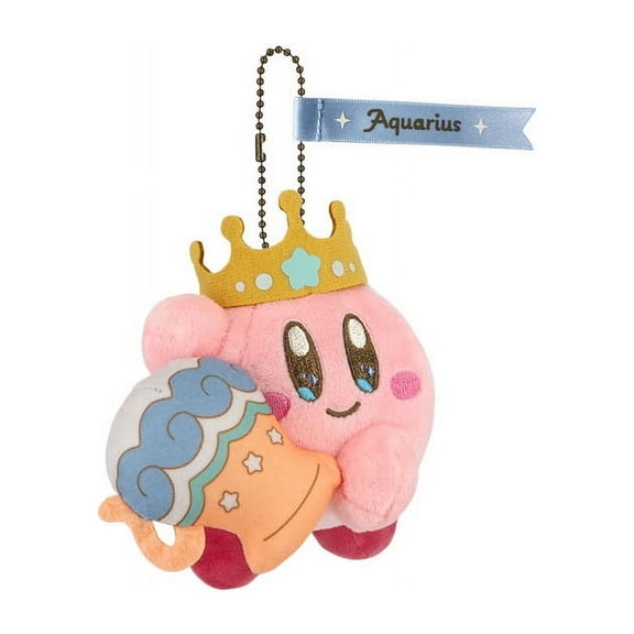 SAN-EI EA-HC11 Kirby Kirby Horoscope Collection, Aquarius Mascot, W 4.3 x D 3.9 x H 4.1 inches (11 x 10 x 10.5 cm), Plush Mascot