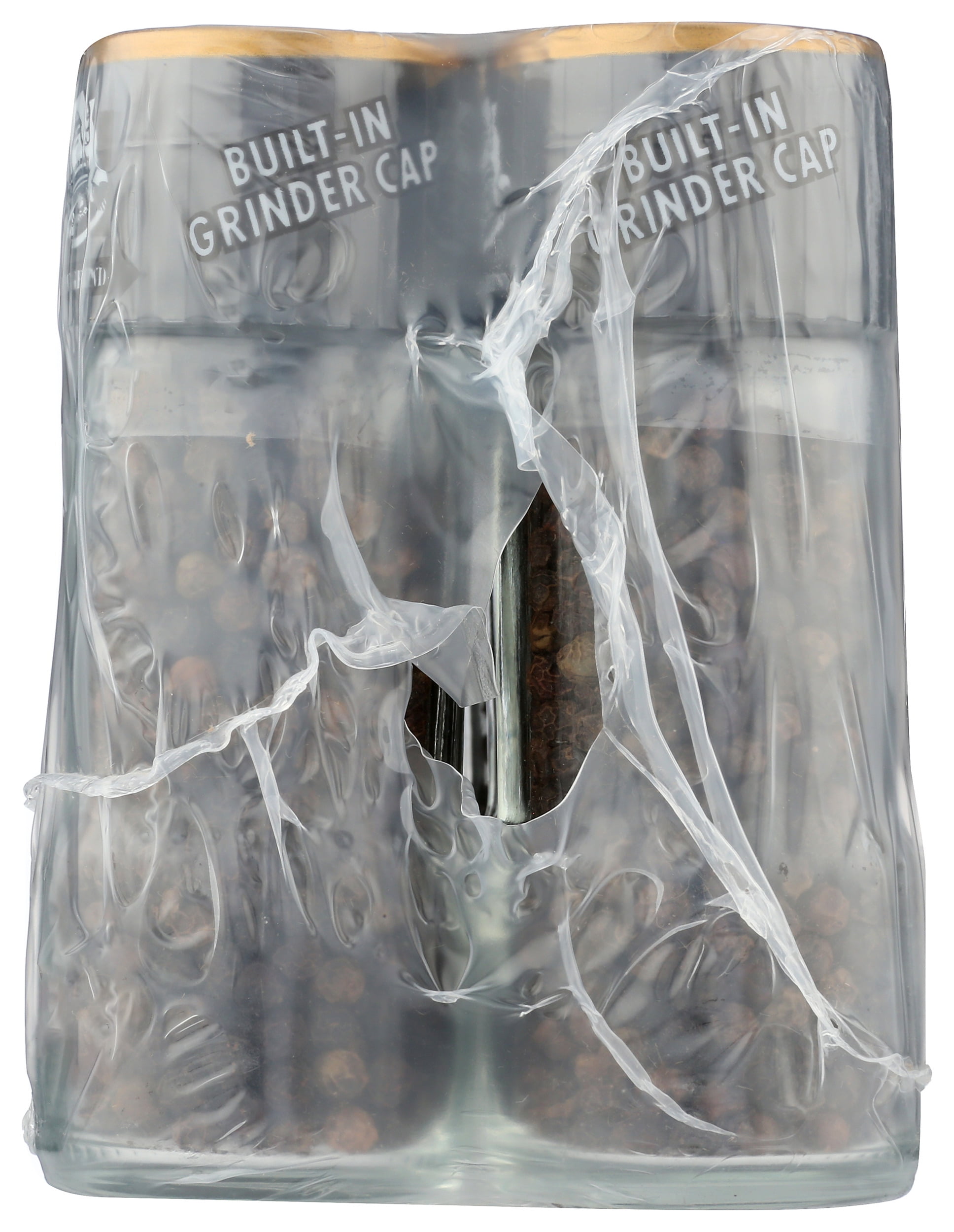(Pack of 6), Alessi No Label Black Pepper Grinder Small, 1.34 Oz