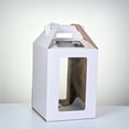 thumbnail image 3 of Maytalsory 3pcs Paper Cardboard Box Cake Box Cup Cake Cake Cartons Box Box Portable Cupcake Transparent Window 3Pcs+12*12*14in, 3 of 6