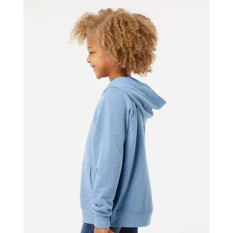 Independent Trading PRM15YSB Youth Lightweight Special Blend Raglan Hooded Pullover Pacific XS