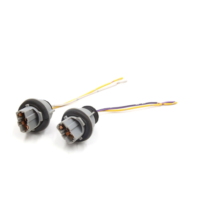 2Piezas T20 Portalámparas de Bombilla de Giro Luz Intermitente 2-Cables Conector para Coche