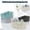 White+Blue+Light Gray+Dark Gray, variant on tooloflife Multi-function Cosmetic Organizer Box Storage Cosmetics Office Stationery Imitation Rattan Hollow Design