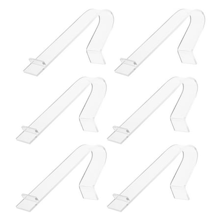 

6Pcs High Heels Display Racks Sandals Holders Shoe Display Shelf (Transparent)
