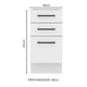 thumbnail image 2 of Mueble de Cocina 40 x 60 cm 3 Cajones (Sin Tablero) Agata Madesa BB, 2 of 5