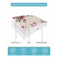 thumbnail image 4 of Quilts Queen Size Bedding Set, Red Spring Floral Reversible Summer Quilt 3 Pieces, Birds Branches Watercolor Flowers Rustic Lightweight Bedspreads Coverlets with 2 Pillow Shams for All Seasons, 4 of 5