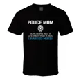 thumbnail image 1 of Police Mom Job Title Occupation Funny Humor Family Gift Unisex T-Shirt, up to Size 5XL, 1 of 4