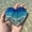 B, variant on Inspirational Heart-Shaped Resin Beach Art Decor, Ocean Wave Desk Ornament, Motivational Gift for Teachers, Nurses, Unique Appreciation Keepsake, Never Forget The Difference You Make