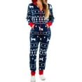 thumbnail image 1 of Christmas Adult Onesie Pajamas - Comfy Matching Holiday Jumpsuits, 1 of 3