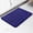 Baby Blue, variant on Chenille Bath Rug 20"x32", Rubber Back Quick Dry Washable Microfiber Bathroom Mats,Grass Green