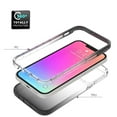 thumbnail image 5 of Mantto iPhone 13 Pro Case, 360 Full Body Cover Clear Bumper Protection Case - Shock Proof edges Slim Hybrid Back Silicone Rubber TPU Bumper Gradient Phone Case for iPhone 13 Pro - Black, 5 of 6
