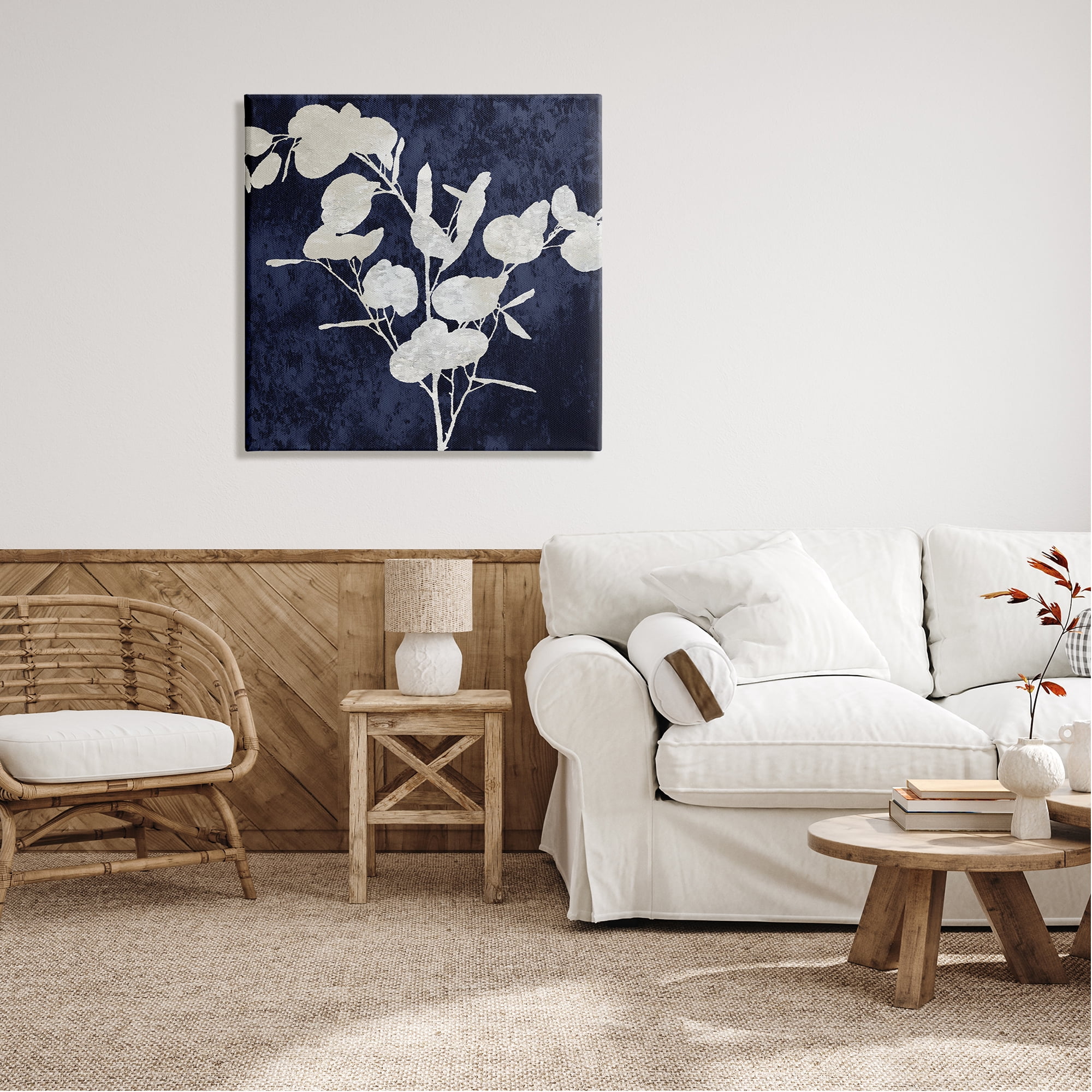 Stupell Industries Abstract Plant Leaves Modern Botanical Shapes Graphic Art Gallery Wrapped Canvas Print Wall Art, Design by Danielle Carson