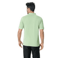 thumbnail image 6 of Zfeel Men's Short Sleeve Mesh Polo, Dry Fit Moisture Wicking 100% Polyester Shirt, Kiwi, 1-Pack, 4XL, 6 of 6