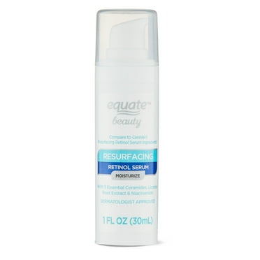 Equate Resurfacing Retinol Moisturizing Serum for Face Care, 1 fl oz, Compare to CeraVe® Resurfacing Retinol Serum Ingredients