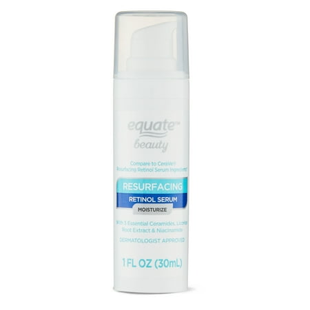 Equate Resurfacing Retinol Moisturizing Serum for Face Care  1 fl oz  Compare to CeraVe® Resurfacing Retinol Serum Ingredients