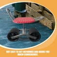 thumbnail image 3 of unbranded 2 Pcs Tabouret Roulant avec Roues Tabouret de Jardin Roue Caoutchouc Noir Portable, 3 of 8