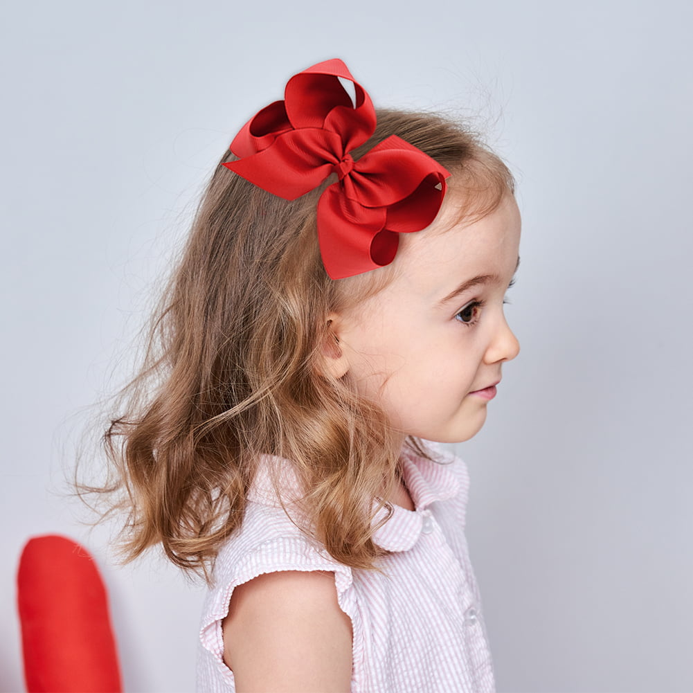 32PCS Red Bows for Girls Oaoleer Grosgrain Ribbon Red Hair Accessories Set  Include Hair Bows Cheer Bows Alligator Hair Clips Curly Koker Bows Bows  Hair Tie Hair Barrettes Headbands for Little Girls