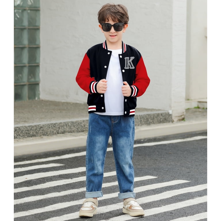 Aideaone Kids Baseball Jacket in Bold Colors photo 2