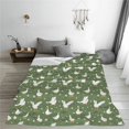 thumbnail image 5 of Salouo Cute goose Print Bed Blankets, Flannel Blanket Comfortable Air Conditioning Blanket Lightweight Blanket for Sofa Bed Travel & Couch-50"x40", 5 of 7