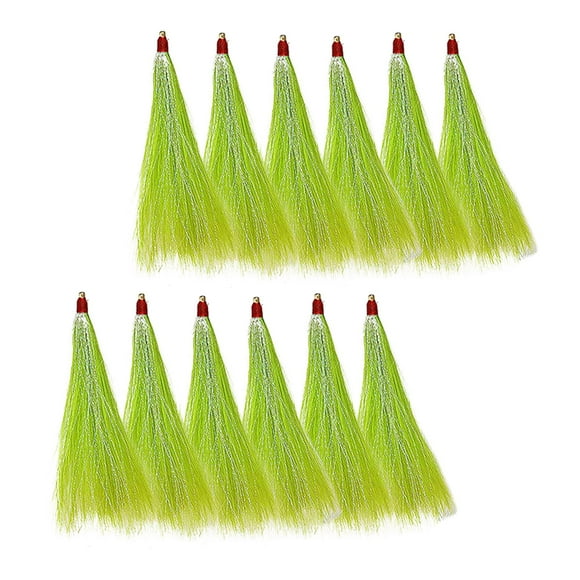Señuelos de Pesca Strade Fareast Limited Bucktail Hair Teaser 12x para trucha lubina bacalao verde