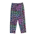thumbnail image 4 of Sigee Rainbow Animal Skin Print Women's Soft Pajama Pants - Breathable and Comfortable Lounge Sleep Bottoms with Elastic Waistband and Pockets-X-Large, 4 of 9