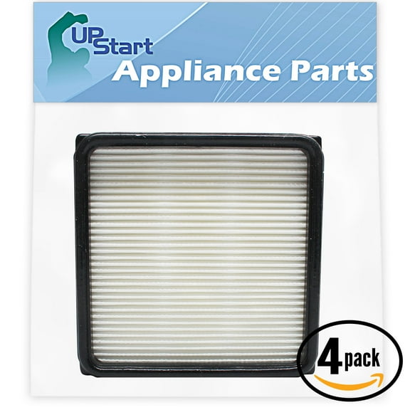 4-Pack Replacement for Dirt Devil Featherlite Bagless Upright UD70100 Vacuum HEPA Filter and Foam Filter Insert - Compatible with Dirt Devil 304708001, F59, F66 HEPA Filter and Foam Filter Insert